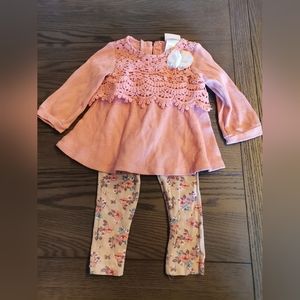 Little Lass Baby matching set size 18M